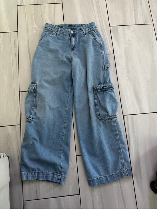 wild fable Denim - wild fable Light Blue Wide-Leg Cargo Jeans